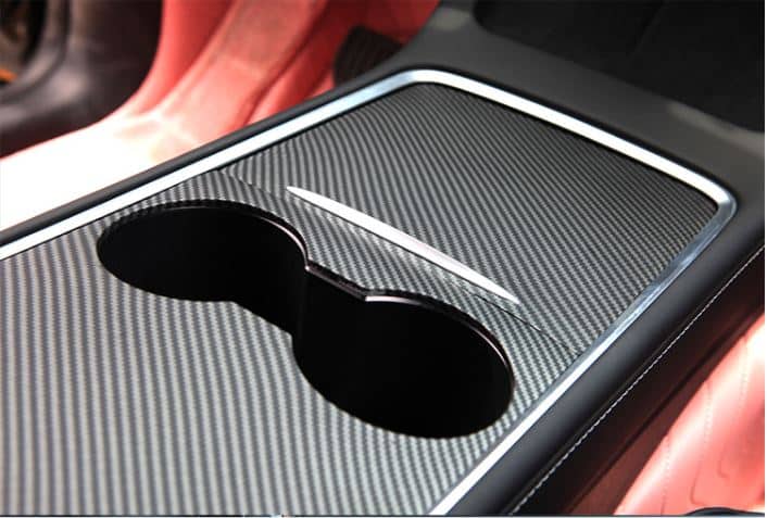 Tesla Model Y Center Console Wrap(Carbon Fibre Design)